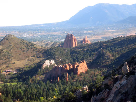 Breathtaking view of the Garden of the Gods, near Co. Springs